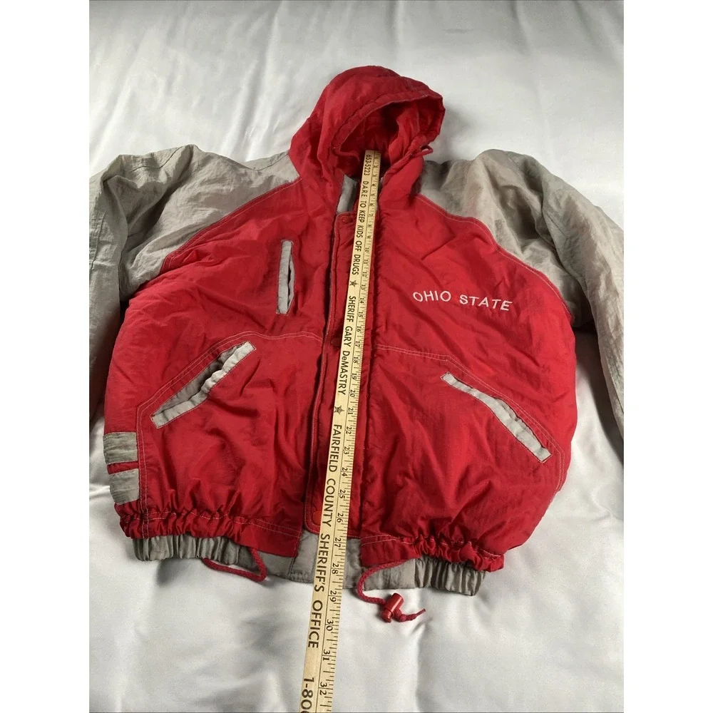 Genuine Stuff Ohio State Collegiate Hooded Puffer Jacket XL Brutus